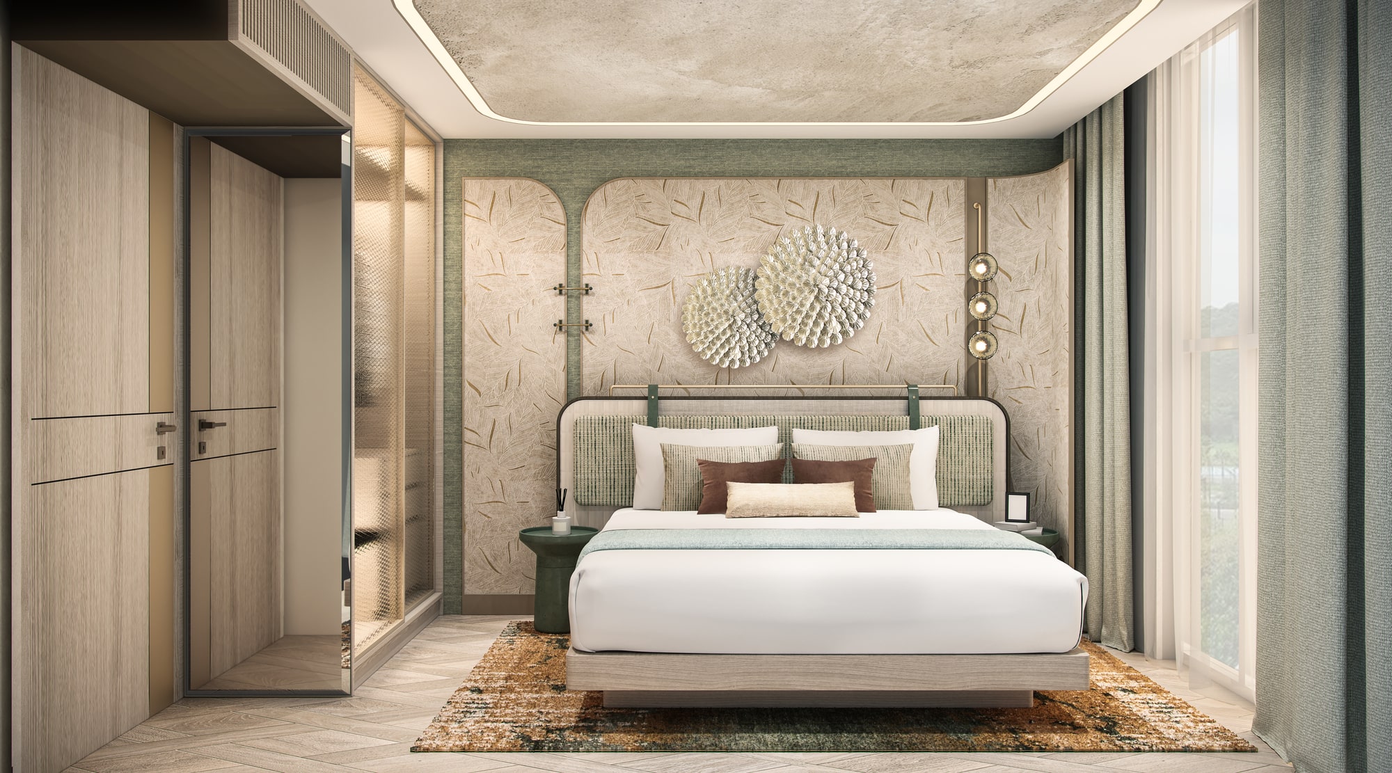 Mặt bằng Chung cư Galia Hanoi – Mặt bằng căn hộ chi tiết 40 1PN-BED ROOM Chung cư Galia Hà Nội