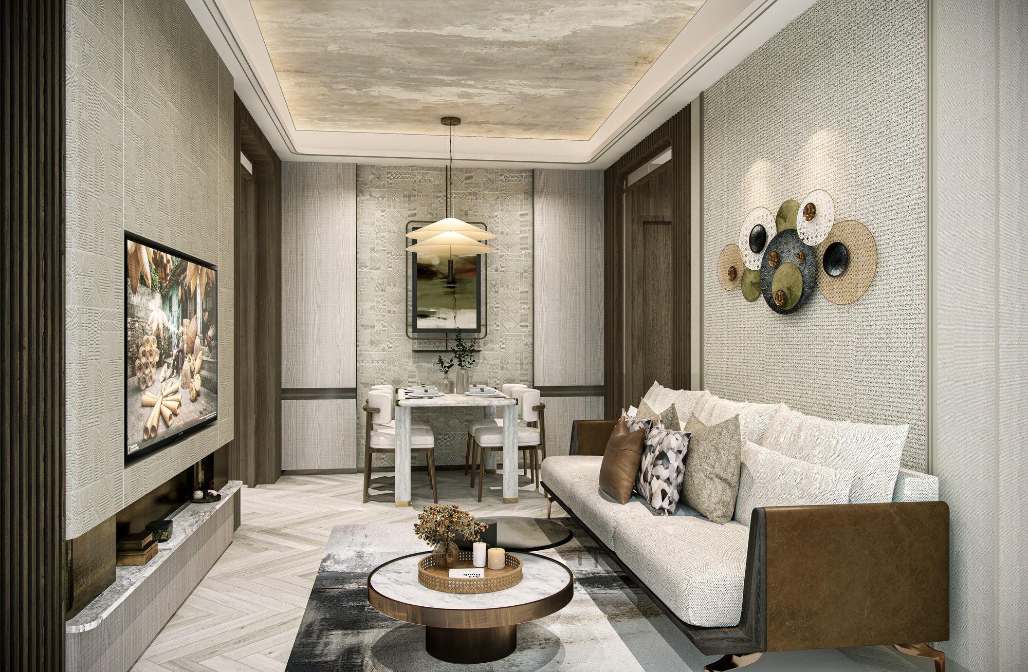Mặt bằng Chung cư Galia Hanoi – Mặt bằng căn hộ chi tiết 45 2BR-PN-H3-LIVING ROOM Chung cư Galia Hà Nội