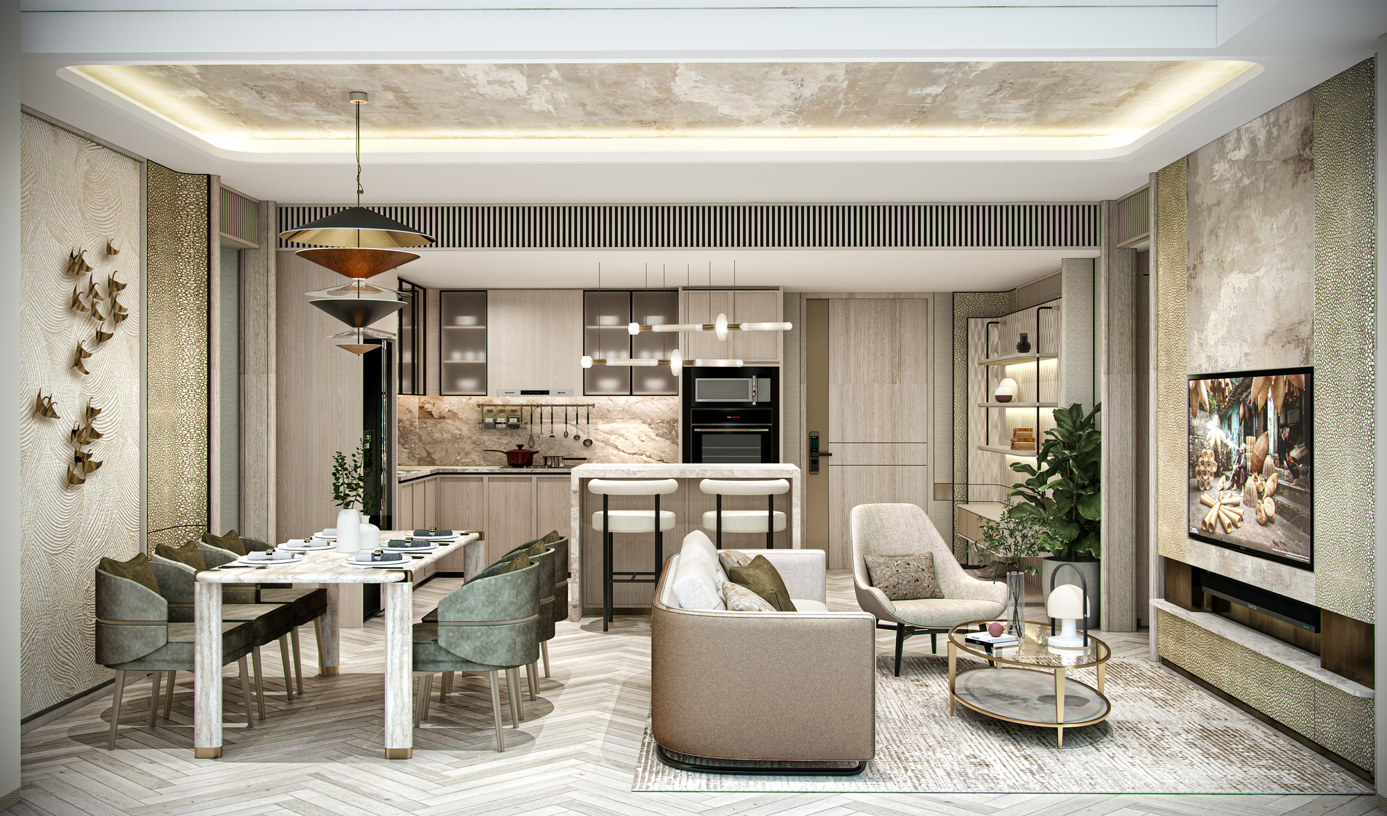 Giá bán Chung cư Galia Hanoi - Giá mở bán đợt 1/2025 29 3PN-B-LIVING ROOM Chung cư Galia Hà Nội